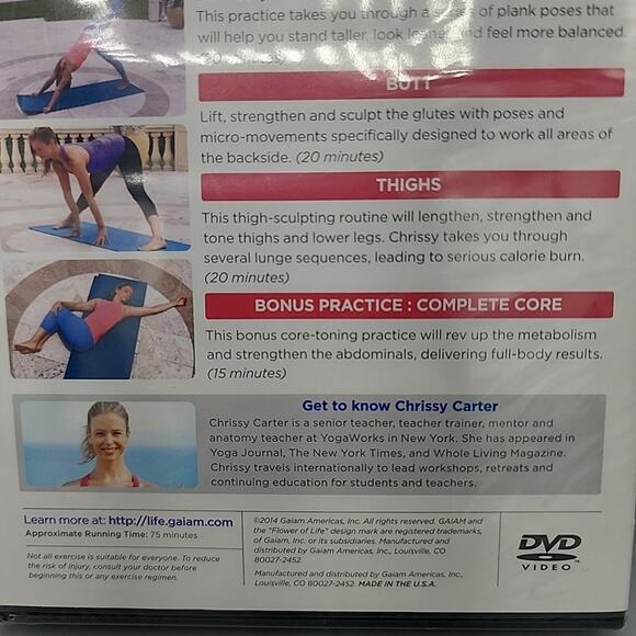 Yoga For Belly, Butt & Thighs Achieve Flatter Abs Slimmer Hips & Tighter Thighs - Picture 5 of 9